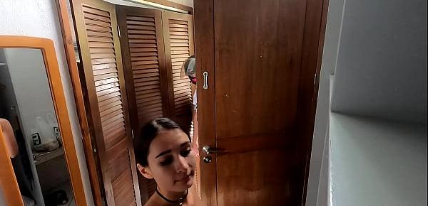  Nude delivery by crazy and sexy girl in holiday at home